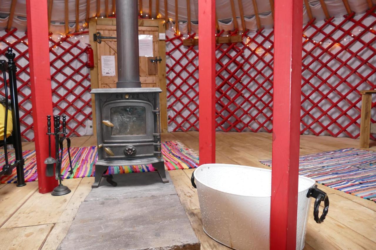 Отель Alder Yurt Wych Elm Glamping Хелстон Экстерьер фото