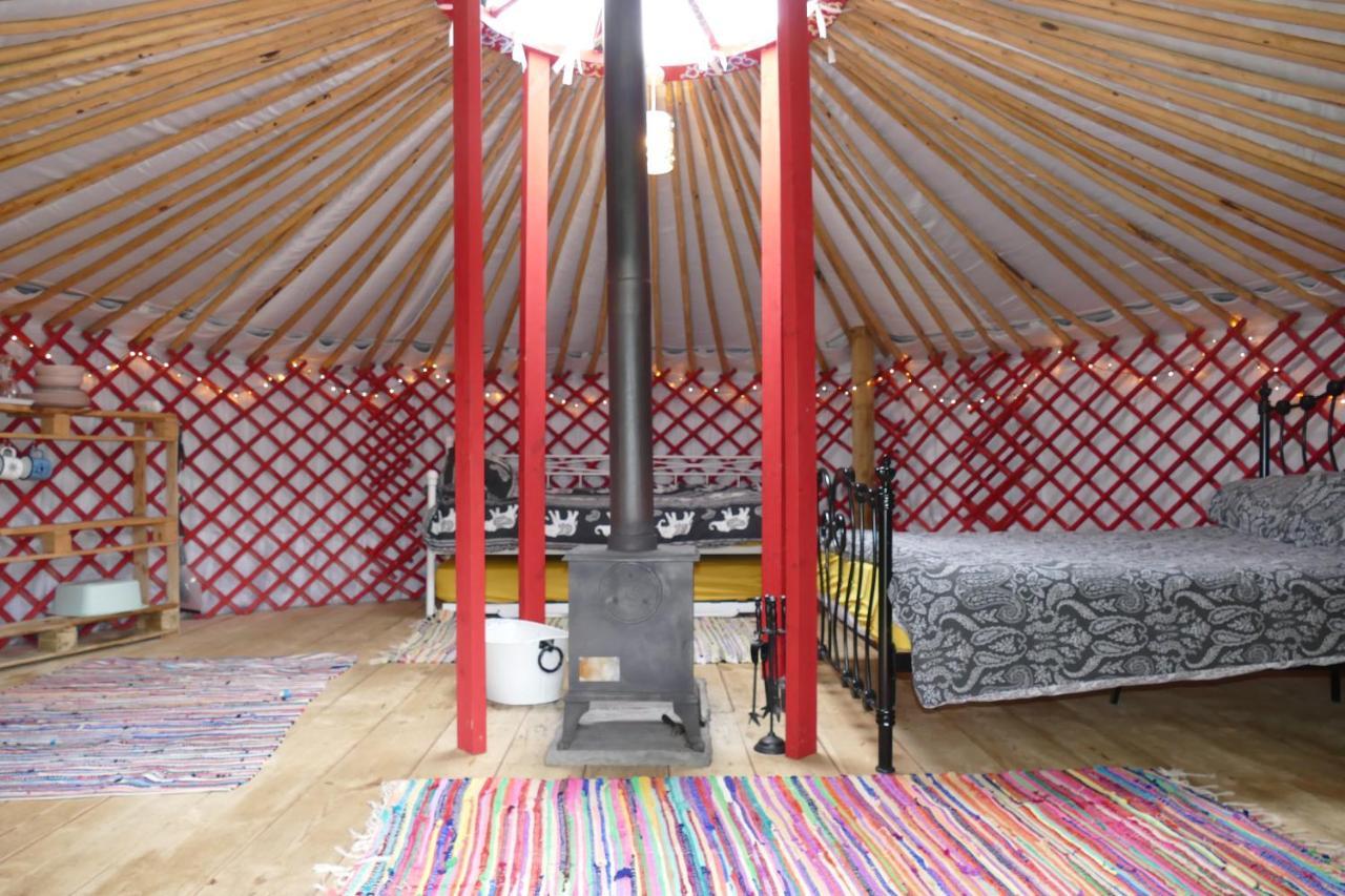 Отель Alder Yurt Wych Elm Glamping Хелстон Экстерьер фото